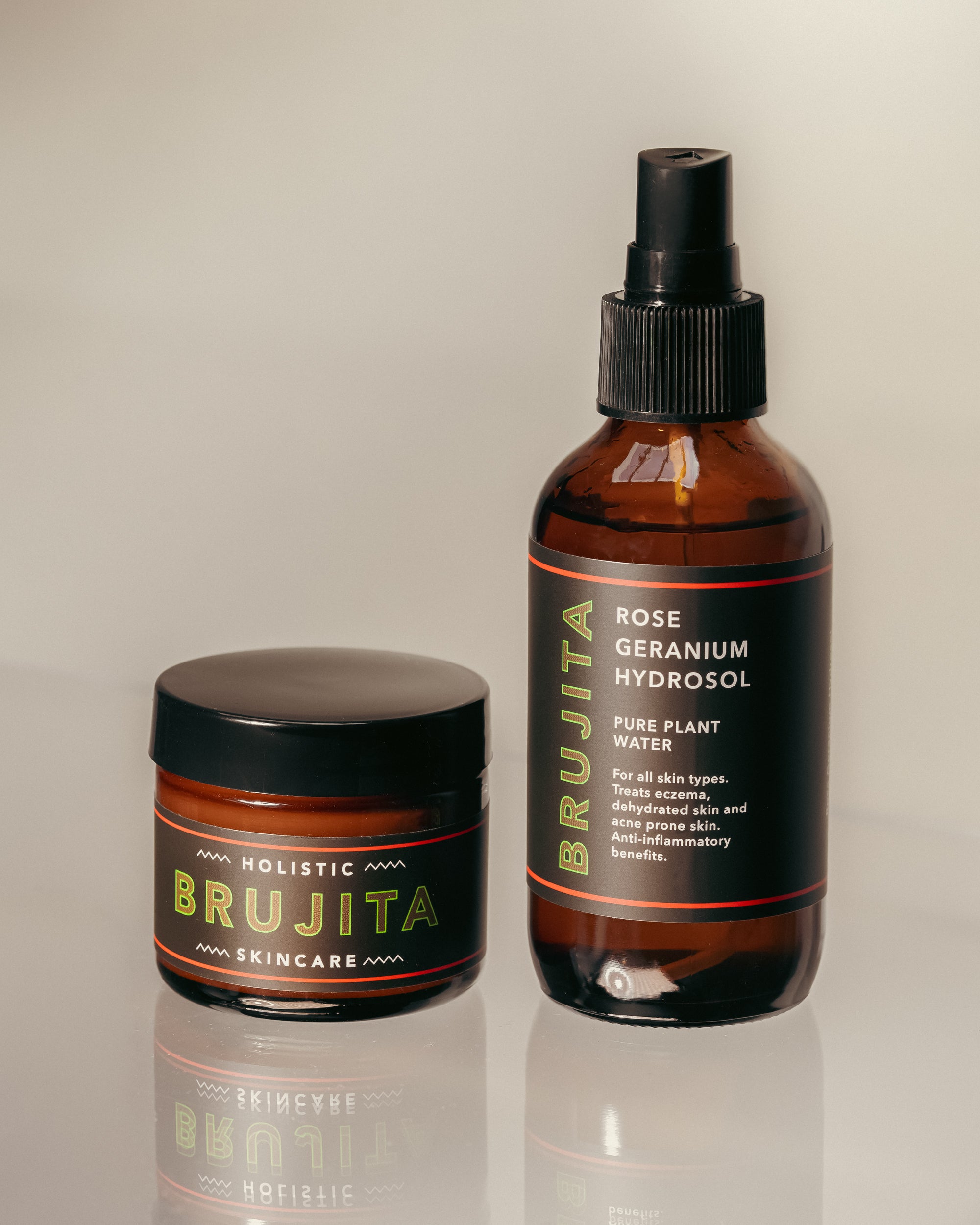 White Magic Facial Mask with Rose Geranium Hydrosol Set